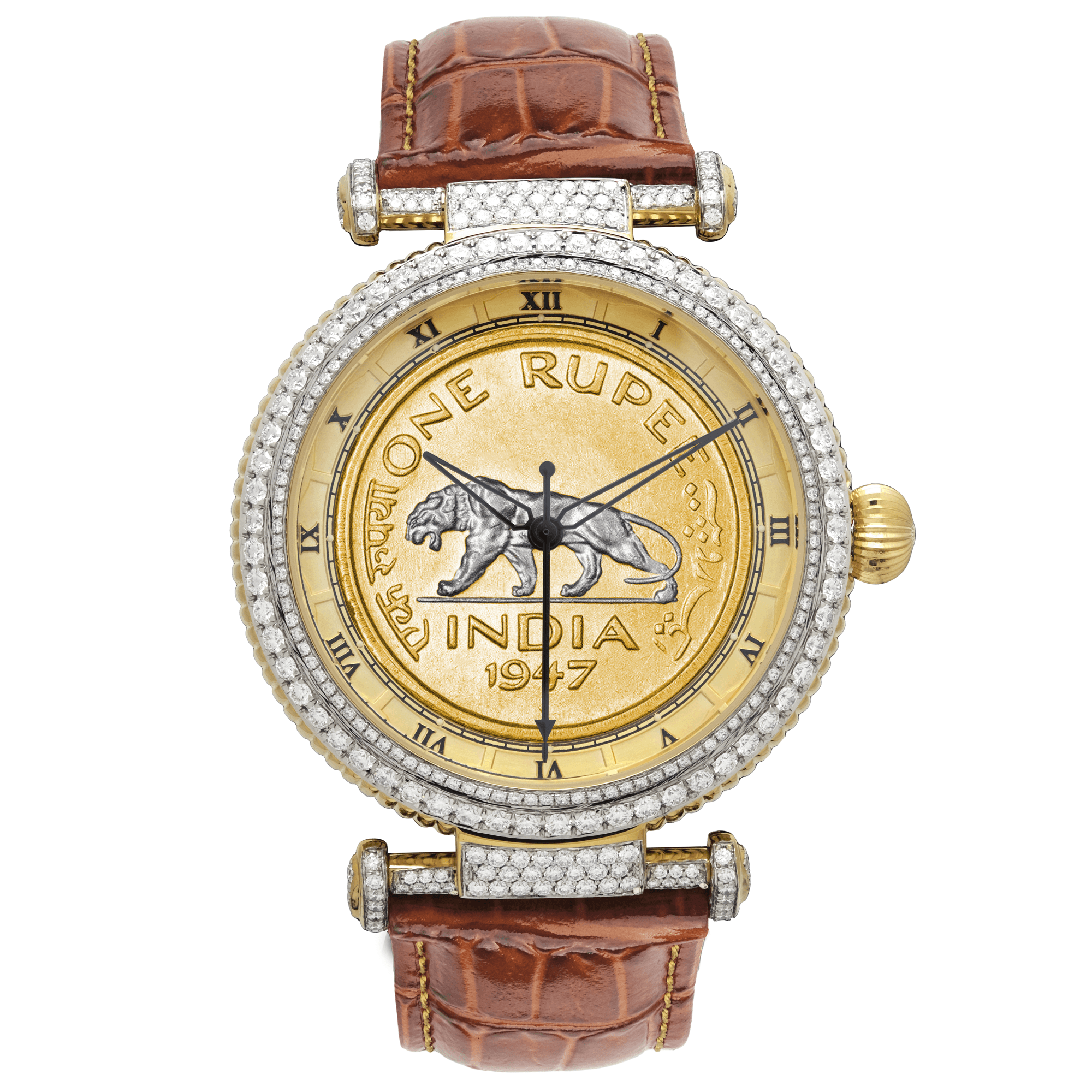 Diamond Studded Baagh by Jaipur Watch Company